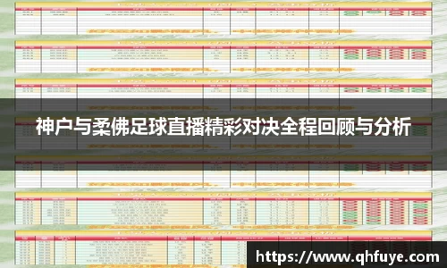 神户与柔佛足球直播精彩对决全程回顾与分析